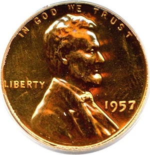 image for: 1957 1c PCGS Proof 64 RD