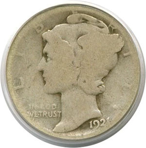 image for: 1921-D 10c PCGS AG-3