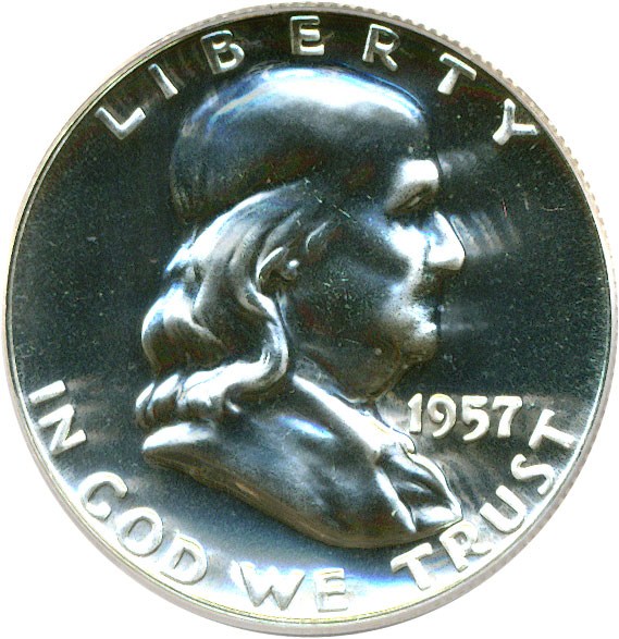 image for: 1957 50c  PCGS Proof 67 