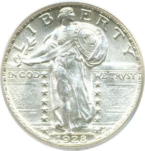 image for: 1928 25c PCGS MS65 FH
