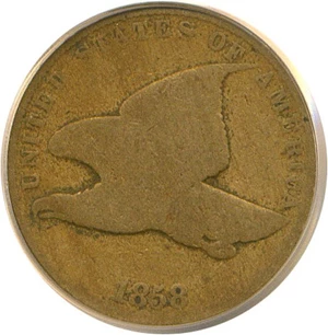 image for: 1858 1c Small Letters PCGS Good-4