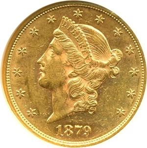 image for: 1879-S $20 NGC AU58