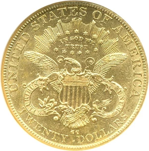 image for: 1892-CC $20 NGC AU58