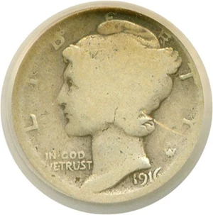 image for: 1916-D 10c SEGS AG-3