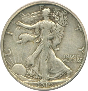 image for: 1919 50c PCGS VF30