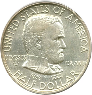 image for: 1922 50c Grant PCGS MS65