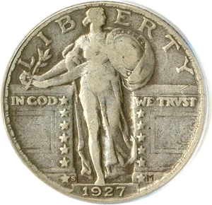 image for: 1927-S 25c PCGS VF25