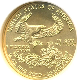 image for: 1999 $10 Gold Eagle NGC MS69