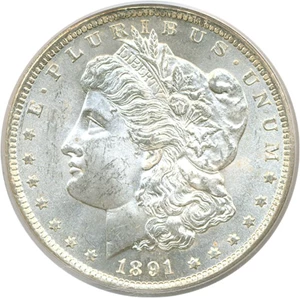 image for: 1891-CC $1 PCGS MS64