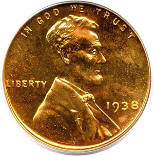 image for: 1938 1c PCGS Proof 65 RD