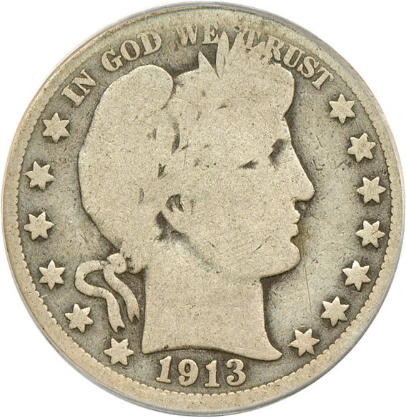 image for: 1913 50c  PCGS Good-4 