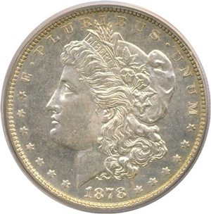 image for: 1878 7/8TF $1 Strong PCGS MS63 DMPL
