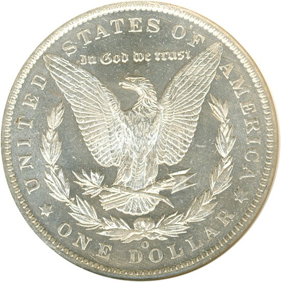 image for: 1890-O $1  NGC MS63 PL