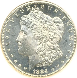 image for: 1884-CC $1 NGC MS63 PL