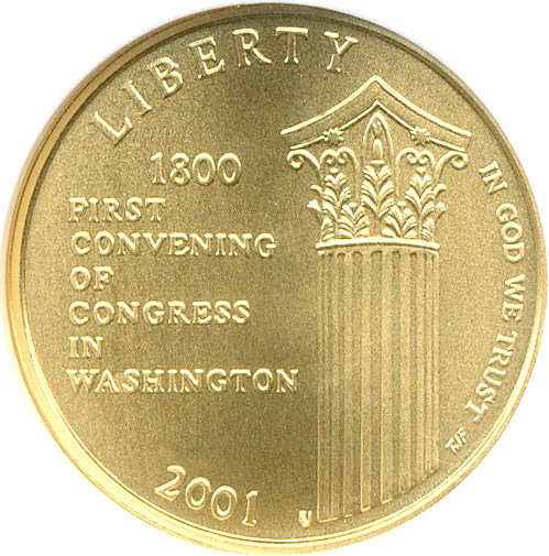 image for: 2001-W $5 Capitol Visitors Center NGC MS69 