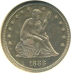 image for: 1888 25c NGC Proof 65