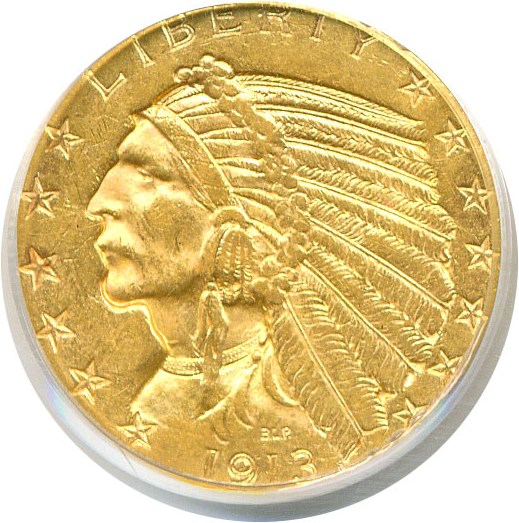 image for: 1913-S $5  PCGS MS61