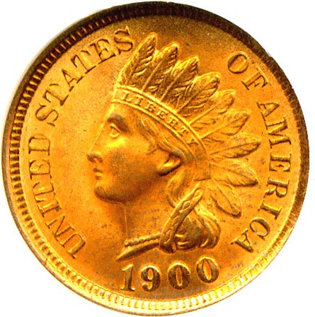 image for: 1900 1c  NGC MS66 RD