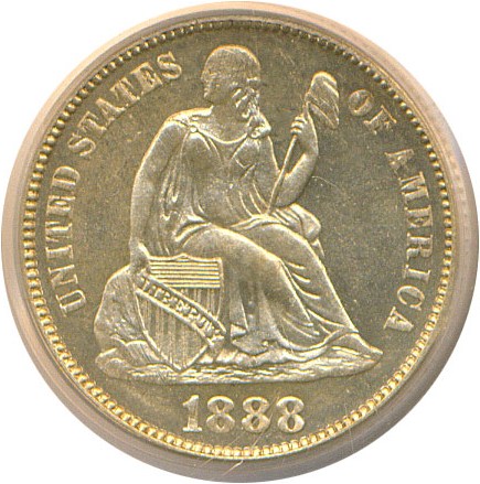 image for: 1888 10c  PCGS Proof 66