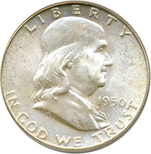 image for: 1950 50c PCGS MS65 FBL