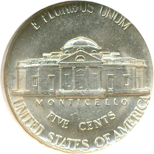 image for: Error: 1975-D 5c  NGC AU58 - Obverse Die Break JNC-75D-4