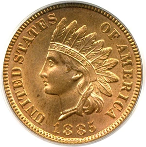 image for: 1885 1c PCGS MS65 RD