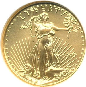 image for: 1999 $10 Gold Eagle NGC MS69