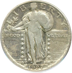 image for: 1927-S 25c PCGS VF25