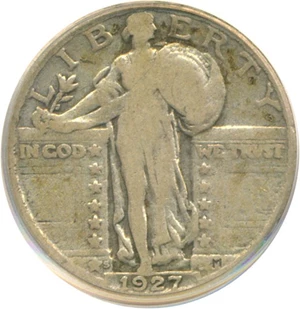 image for: 1927-S 25c PCGS F12