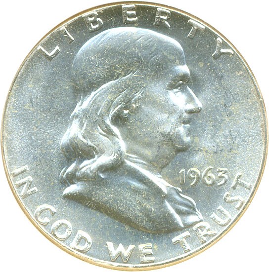 image for: 1963 50c  NGC MS65 