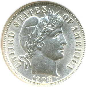 image for: 1908-S 10c NGC MS63