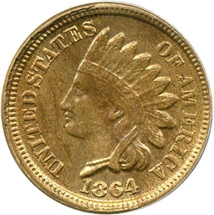 image for: 1864 1c CN PCGS MS63