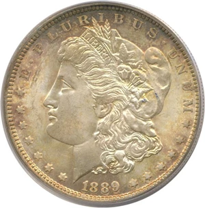image for: 1889 $1 PCGS MS65