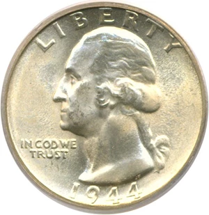image for: 1944-S 25c PCGS MS66