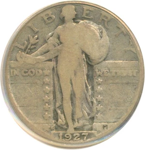 image for: 1927-S 25c PCGS VG10