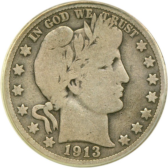 image for: 1913 50c  PCGS VG10 