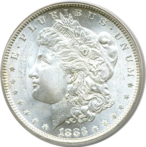 image for: 1883 $1 PCGS MS66