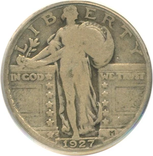 image for: 1927-S 25c PCGS F12