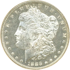 image for: 1886 $1 NGC MS64 DMPL