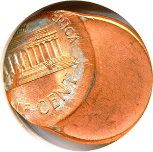image for: Error: 1993 1c NGC MS66 RD - Struck 50% Off Center