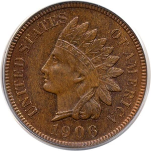 image for: 1906 1c PCGS MS63 BN