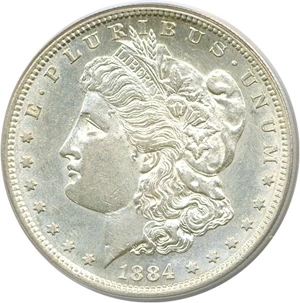image for: 1884-S $1 PCGS AU58