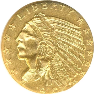 image for: 1910 $5 NGC MS61