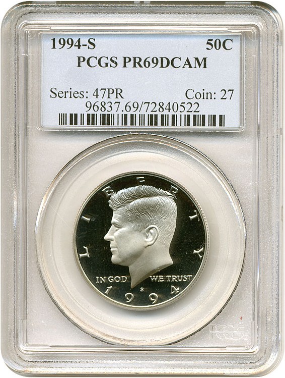 image for: 1994-S 50c  PCGS Proof 69 DCameo