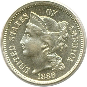 image for: 1886 3cN PCGS Proof 66