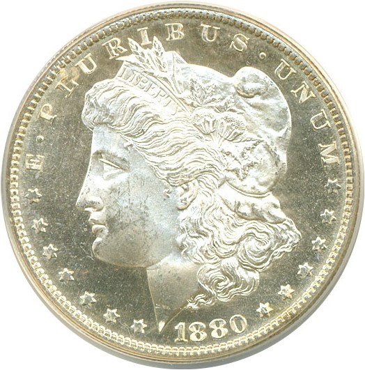 image for: 1880-S $1  ANACS MS64 DMPL