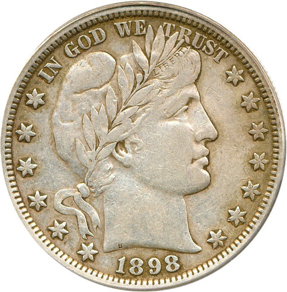 image for: 1898 50c  PCGS XF40 