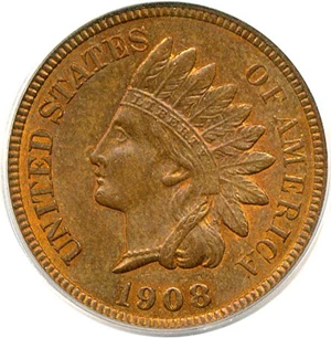 image for: 1908 1c PCGS MS64 RB