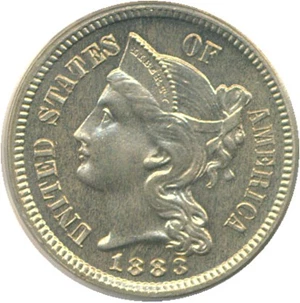 image for: 1883 3cN PCGS Proof 65