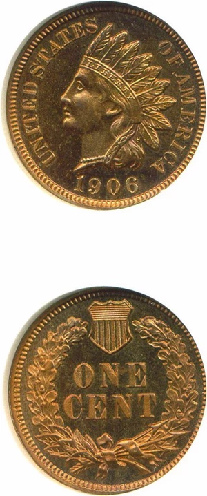 image for: 1906 1c NGC Proof 66 RD